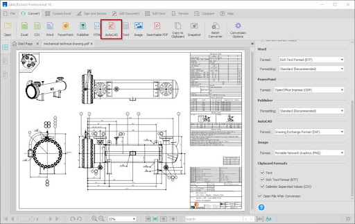 convert toolbar