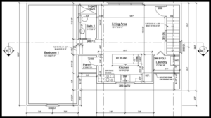 2D Floor Plan Drawings for Architectural Design