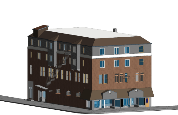 3D BIM Model for Augusta Heritage Center in USA